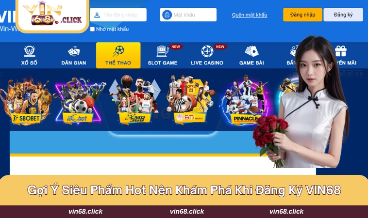 Một vài tựa game hot nên tham gia khi đăng ký thành công