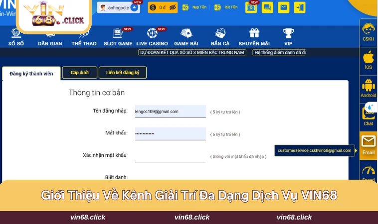 Đôi nét về nền tảng VIN68 được nhiều người tin tưởng và lựa chọn