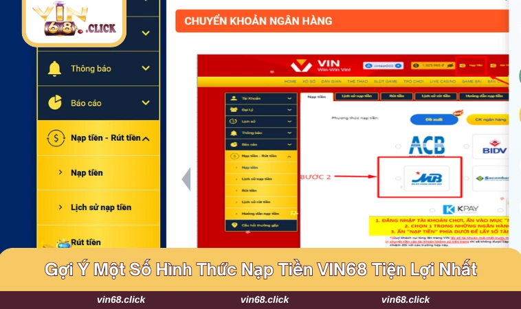Các phương thức nạp tiền siêu tiện ích nhanh chóng nhất