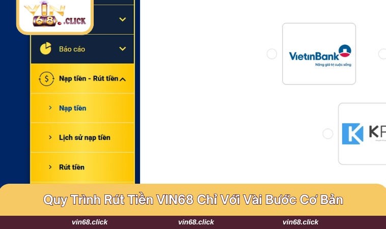 Gợi ý các bước thao tác rút tiền nhanh chóng nhất